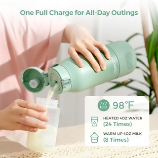 MOMCOZY MW05 Calentador Biberones 500ml Verde