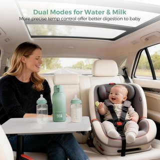 MOMCOZY MW05 Calentador Biberones 500ml Verde