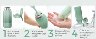 MOMCOZY MW05 Calentador Biberones 500ml Verde