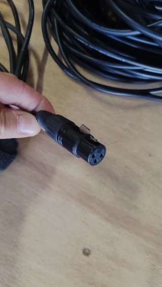 Lote Cables DMX para foco Led de teatro