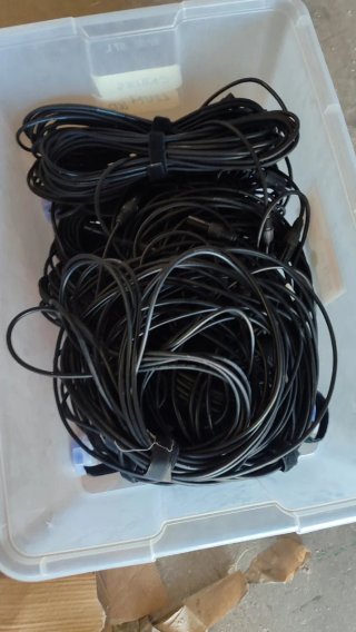 Lote Cables DMX para foco Led de teatro