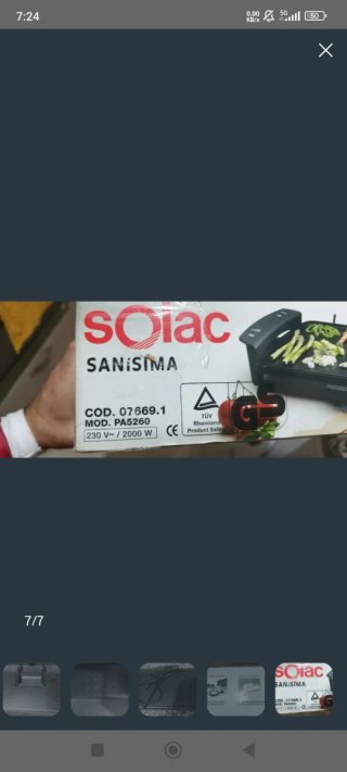 Plancha Eléctrica Solac Sanisima