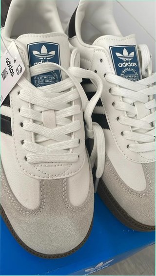 Adidas Samba OG Blanco/Negro Gamuza Talla 40