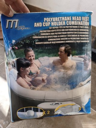 Kit Jacuzzi Reposacabezas y Portavasos
