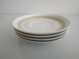 Platos Rosenthal Porcelana Dorados x4