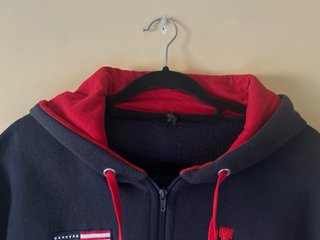 Sudadera Azul con Bandera USA y LA Unisex