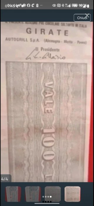 Miniassegno 100 Lire Anni '70 - IBI