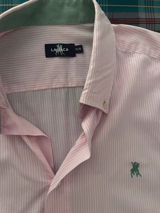Camisa La Martina manga larga rayas rosas