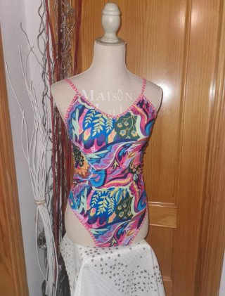 Bañador estampado multicolor