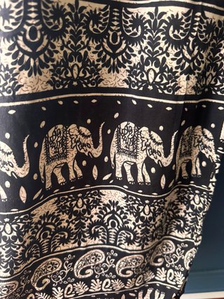 Pantaloni lunghi fantasia elefanti
