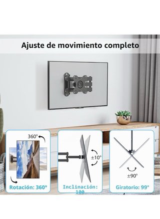 Soporte TV Pared 13-30 Negro