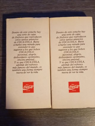 Astucci con scatole di fiammiferi Coca-Cola