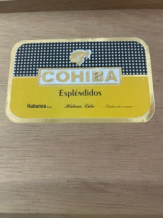 Caja de puros Cohiba de colección