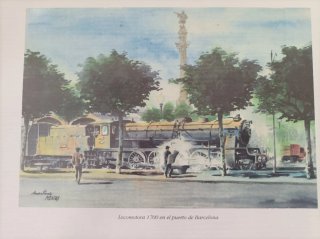 Lote 6 Cuadros de Trenes