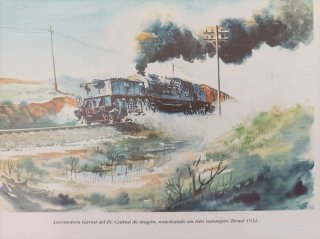 Lote 6 Cuadros de Trenes