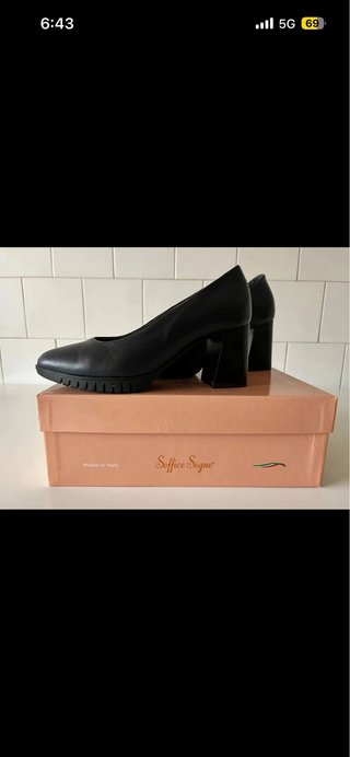 Scarpe Nice Sogne blu navy tacco