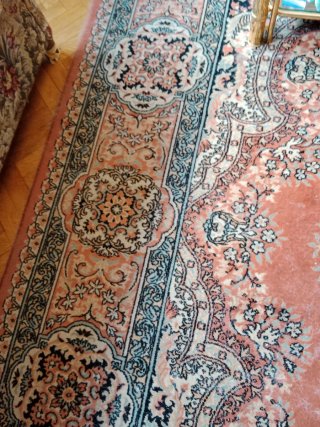 Alfombra clásica rosa 3.20x2m