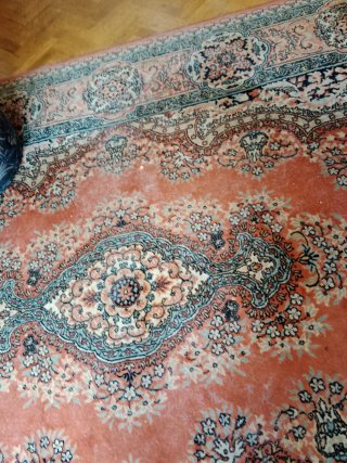Alfombra clásica rosa 3.20x2m