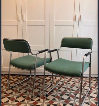 Sillas Biplax Vintage Verdes (2 unidades)