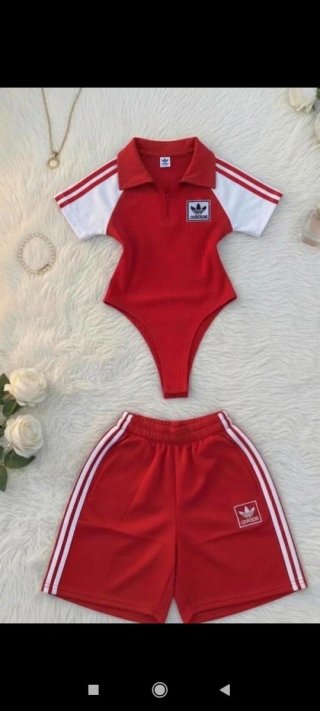 Set Adidas Donna Rosso