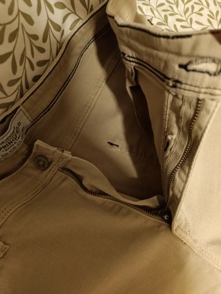 Pantalón Springfield beige/blanco
