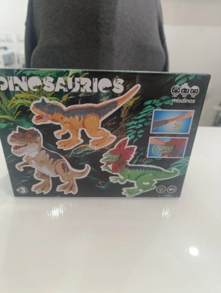 Dinosaurio Dilophosaurus de juguete