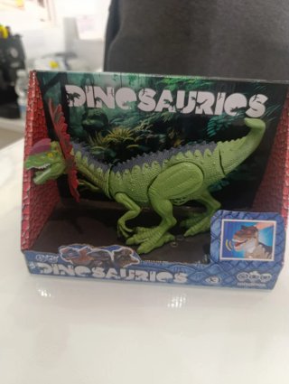 Dinosaurio Dilophosaurus de juguete