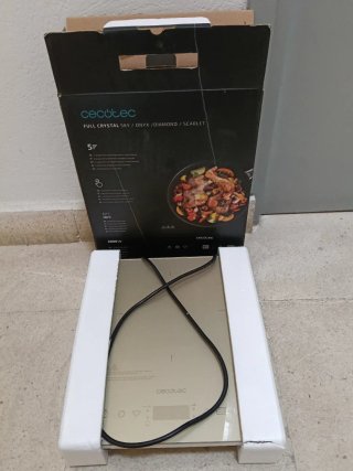 Placa Inducción Cecotec Full Crystal