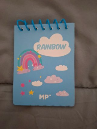 Libreta pequeña con espiral azul