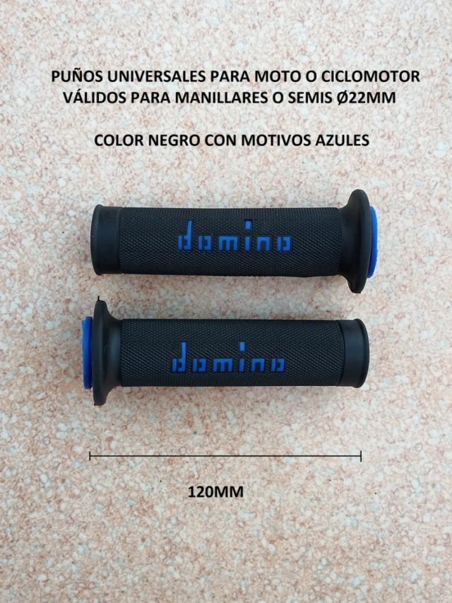 Puños universales moto azules nuevos