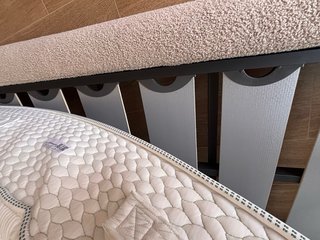Cama 160x200 cm Beige, mas colchón 150x 200