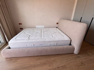 Cama 160x200 cm Beige, mas colchón 150x 200