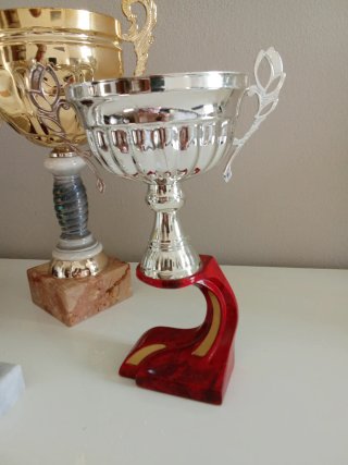 Set 4 Coppe Sportive Argento e Oro