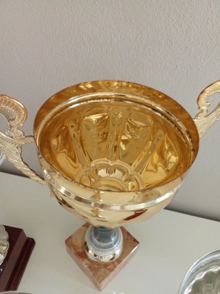 Set 4 Coppe Sportive Argento e Oro