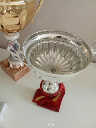 Set 4 Coppe Sportive Argento e Oro