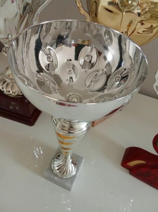 Set 4 Coppe Sportive Argento e Oro