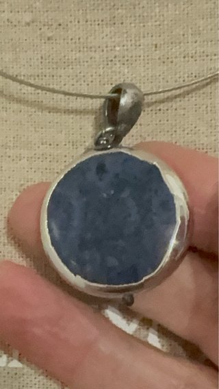 Ciondolo Sodalite Naturale Argento