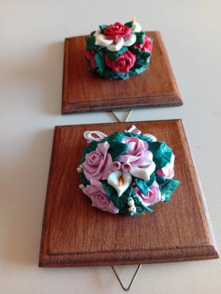 2 quadretti  in pasta di mais