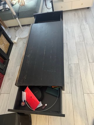 2 Mesas Centro IKEA RAMVIK Cristal Negro