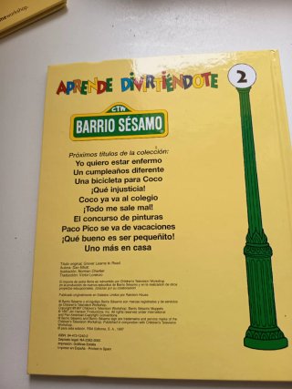 5 libros Barrio Sésamo