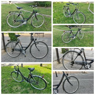 Bicicleta de paseo negra