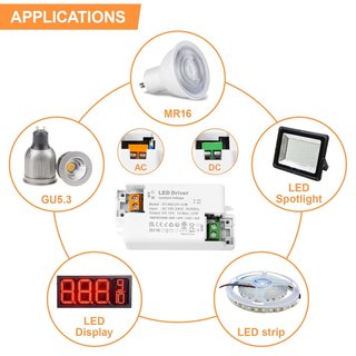Transformador LED 12 V 1 A, transformador LED 12 V, 12 W
