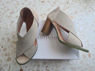 Sandalias Hispanitas Beige y Dorado