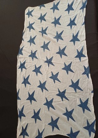 Pañoleta algodón estrellas azul