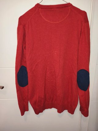 Jersey El Ganso cuello V rojo