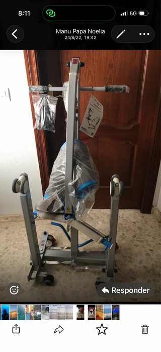 Grua para dependie,para espacios reducidos sin est