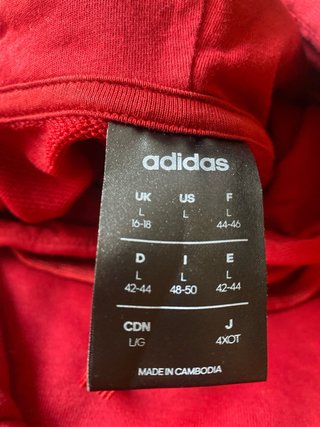 Sudadera Adidas Roja y Puma gris