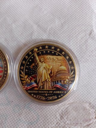 2x Monedas Conmemorativas EEUU 250 Aniversario