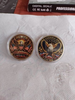 2x Monedas Conmemorativas EEUU 250 Aniversario