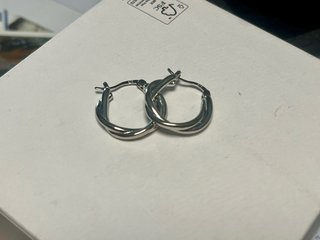 Aretes Plata Ley Diseño Retorcido